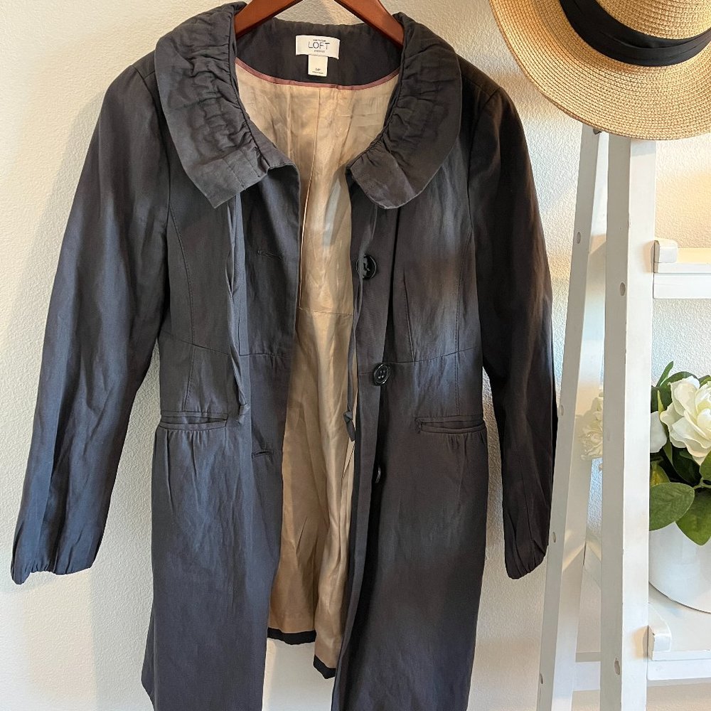 Ann Taylor LOFT Gray Jacket Medium